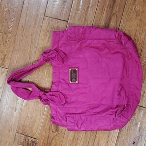 Marc by Marc Jacobs workwear hot pink tote bag